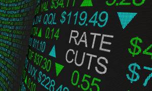 Rate,Cuts,Interest,Borrow,Money,Impact,Stock,Market,3d,Illustration